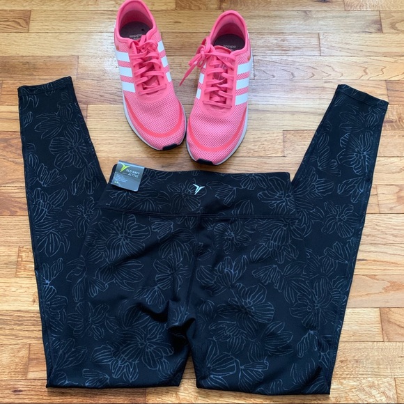 OLD NAVY Active | Floral Black Leggings Size S - Picture 2 of 9